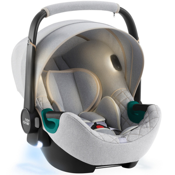 Autosedačka Britax Römer Baby-Safe iSense rozsvícená Nordic Grey